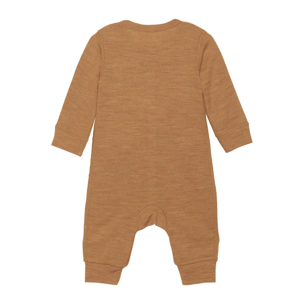 Uld jumpsuit - solid - Chipmunk Melange