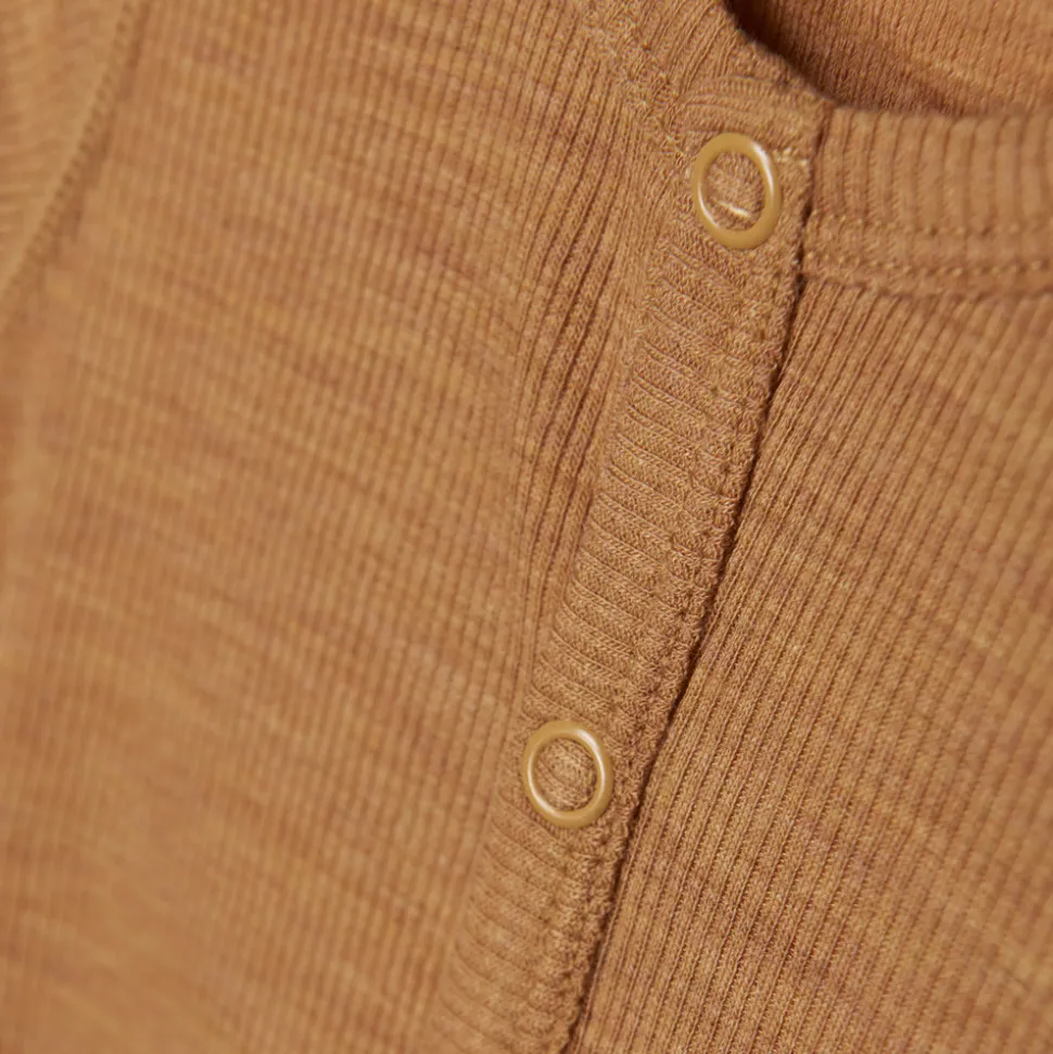 Uld jumpsuit - solid - Chipmunk Melange