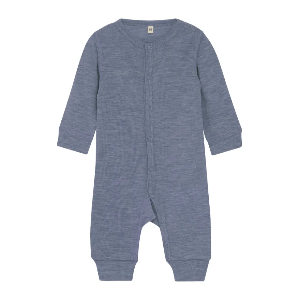 Uld jumpsuit - solid - Folkstone Gray Melange