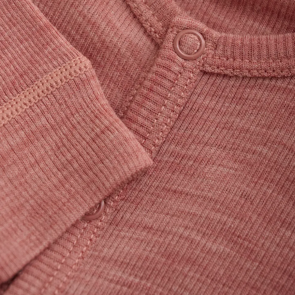 Uld jumpsuit - solid - Light Mahogany Melange