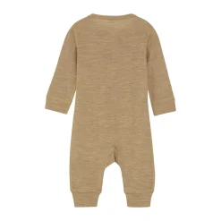 Uld jumpsuit - solid - Light Camel Melange