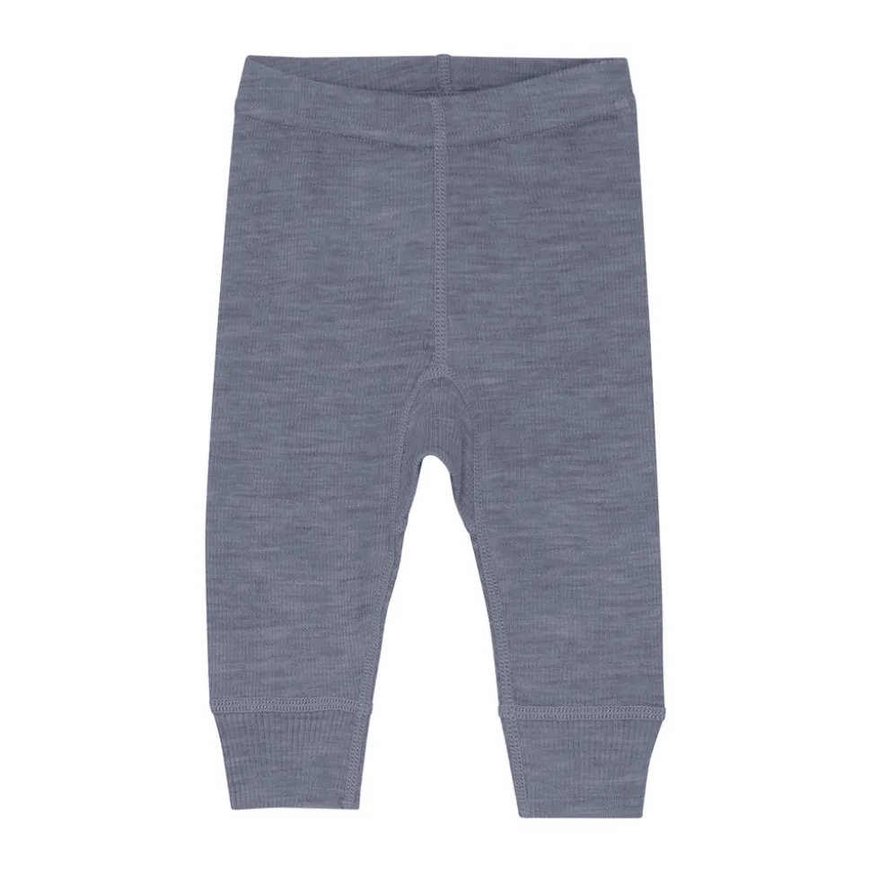 Uld leggings - solid - Folkstone Gray Melange