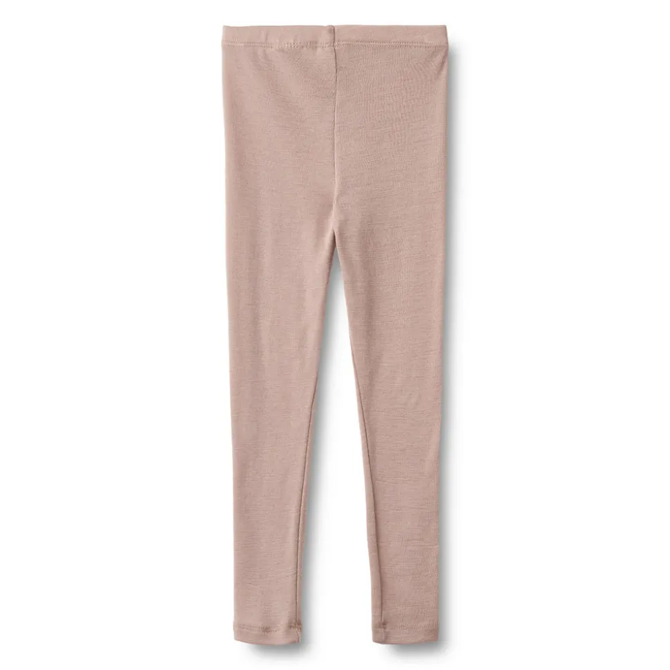 Uld leggings Agi - Dry Rose