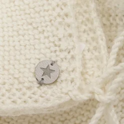 Uld Strik Alpaca Hue Pompom - Off-white