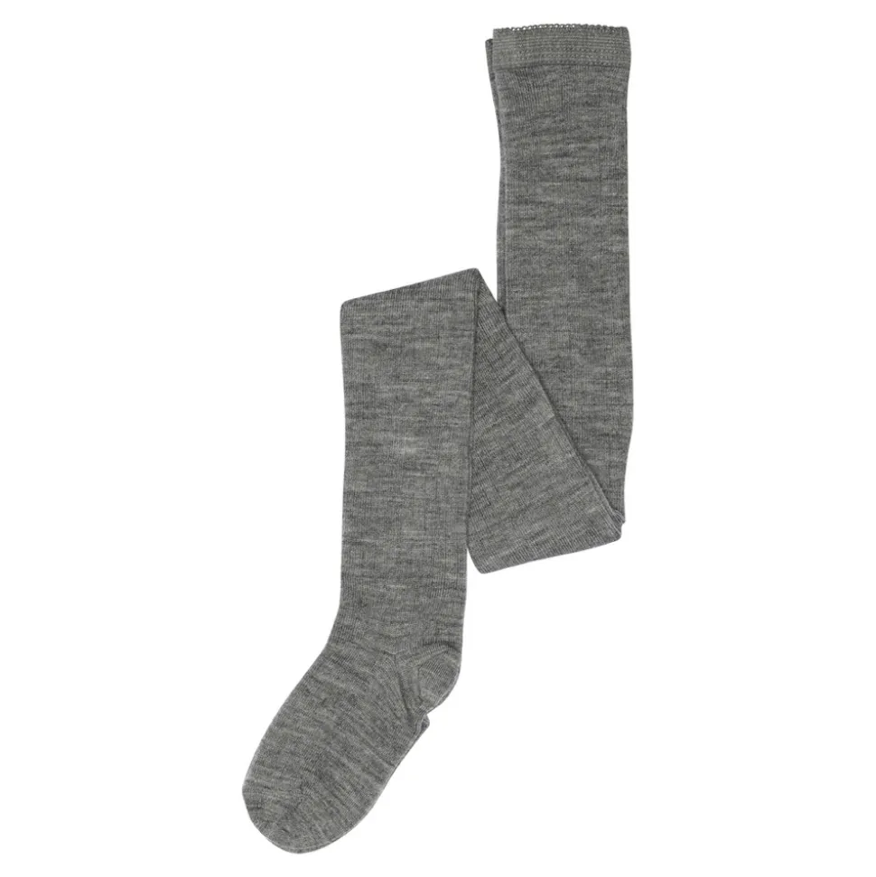 Uld Strømpebuks Rib - 491