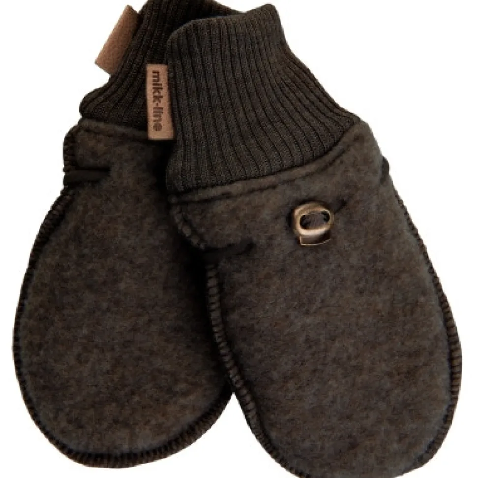 Uld vanter - DARK BROWN MELANGE