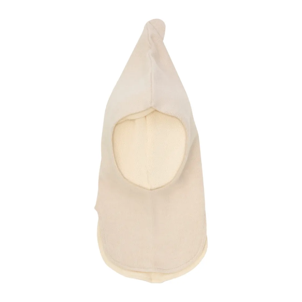 Uldstrik Balaclava Vindstop - Sand melange