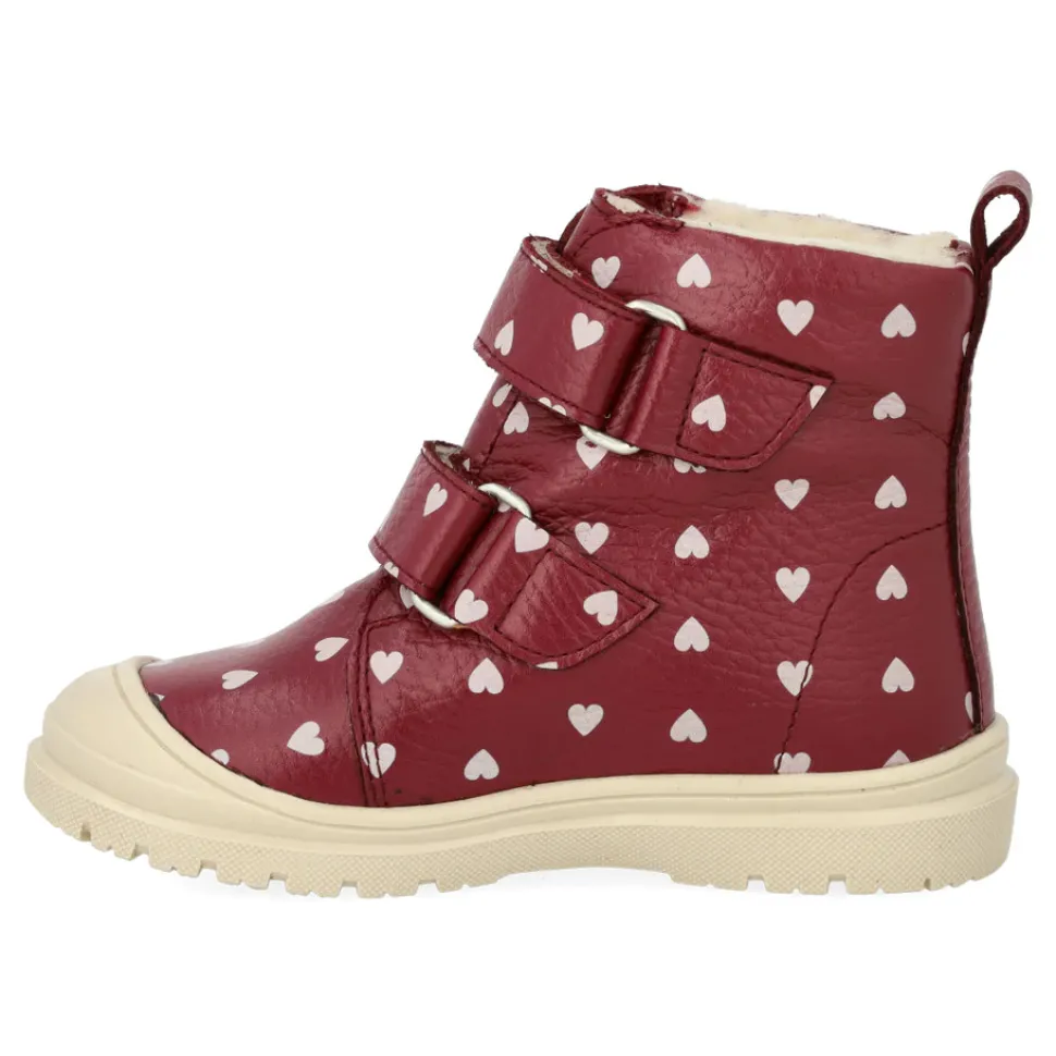 Vandafvisende TEX-støvle med hjerteprint - 3951