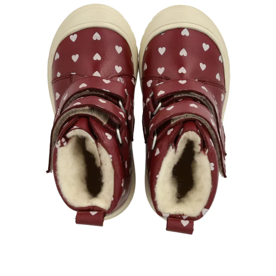 Vandafvisende TEX-støvle med hjerteprint - 3951