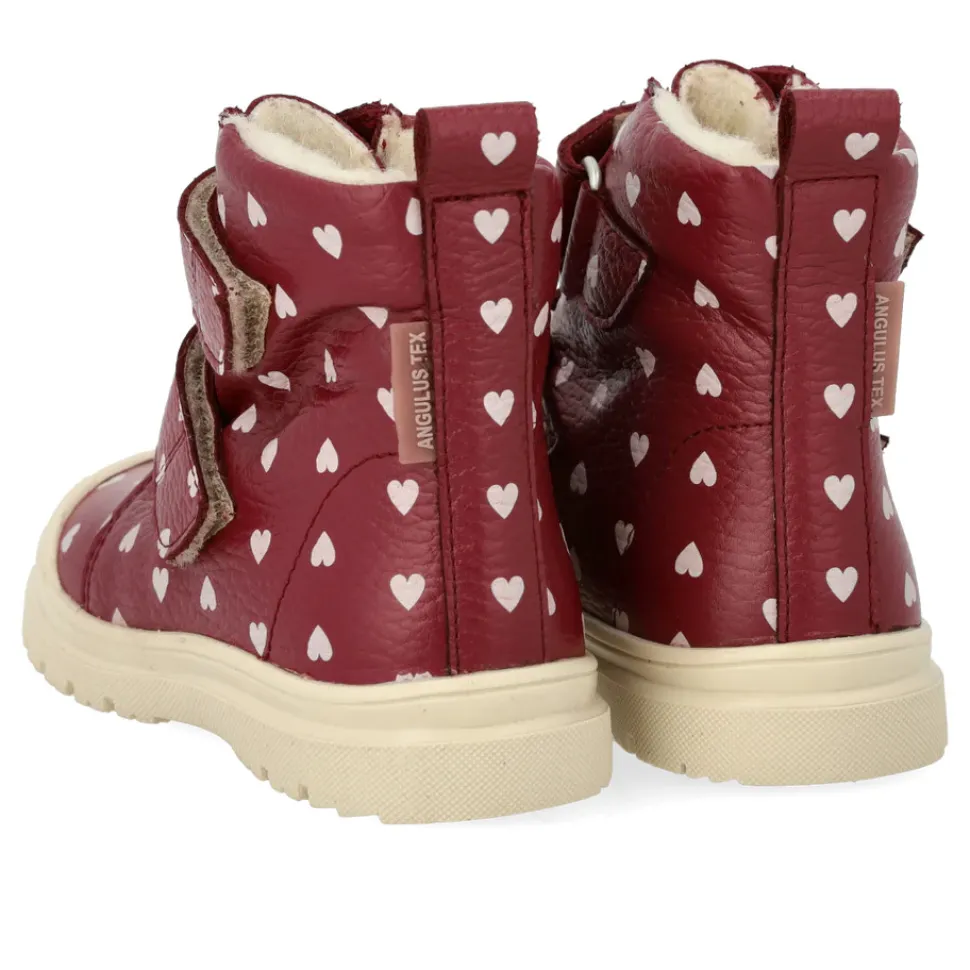 Vandafvisende TEX-støvle med hjerteprint - 3951