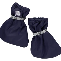 Vatterede PU futter med foer - mørkeblå