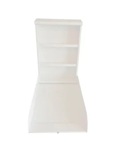 Væghængt metal puslebord Hvid