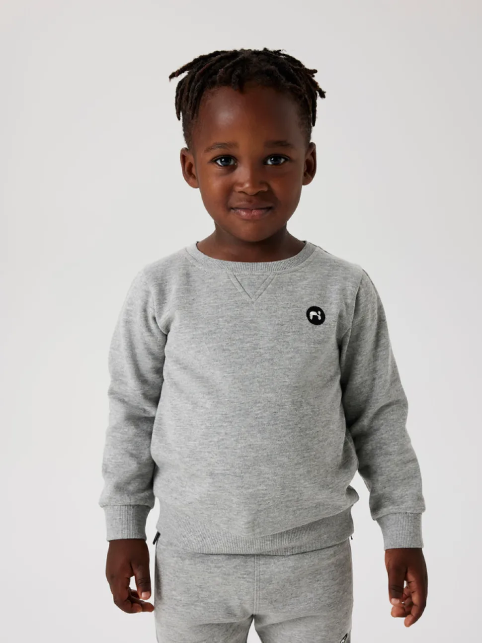 Vimo lang�rmet sweat - Grey melange