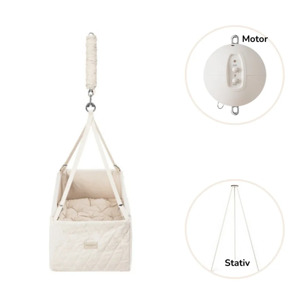 Vugge inkl. stativ og motor