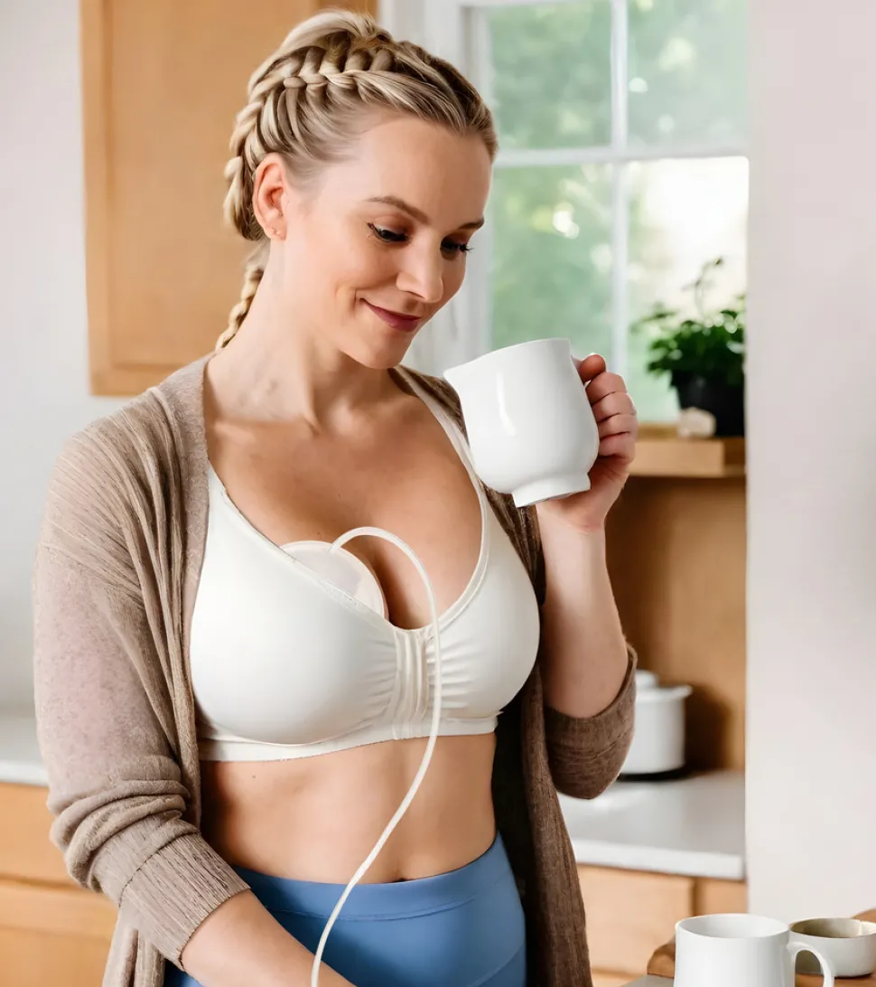 1287W 3-faset enkelt elektrisk bærbar brystpumpe