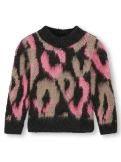 Wild langærmet o-neck strik - PIRATE BLACK