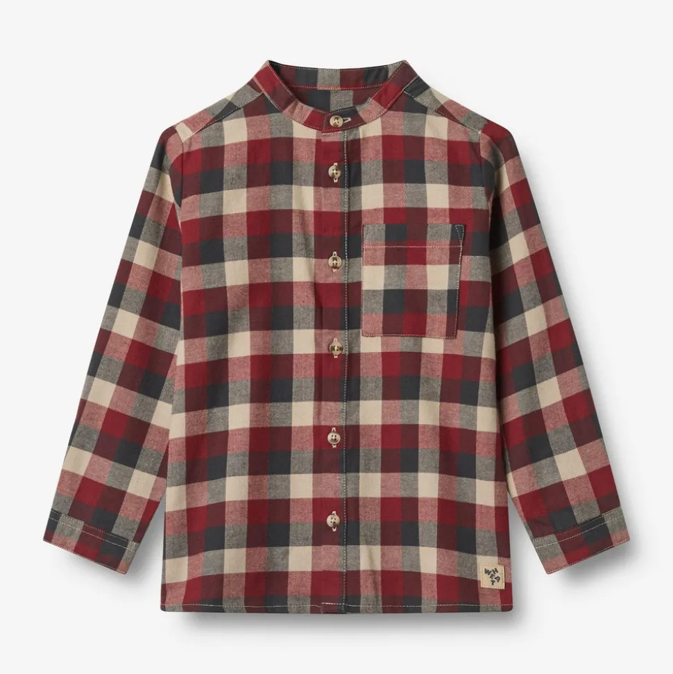 Willum Skjorte - Red Blue Check