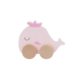 Wooden Whale on Wheel