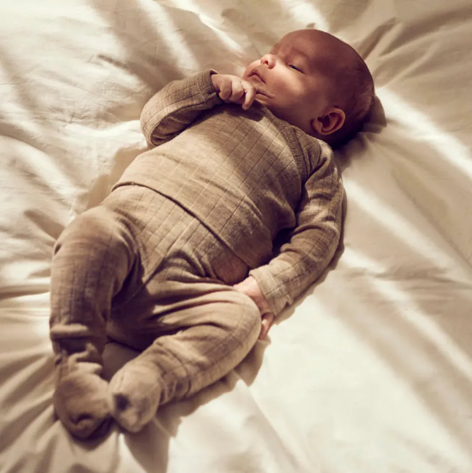 Woolly bukser med foldbare fødder - 821000011