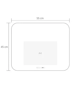 XL Underlag - lille landsby lys grå