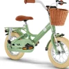 Youke Classic 12,Alu legecykel med kurv retro grøn