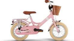 Youke Classic 12,Alu legecykel med kurv retro rose