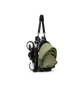 YOYO³ Klapvogn - olive på hvidt stel