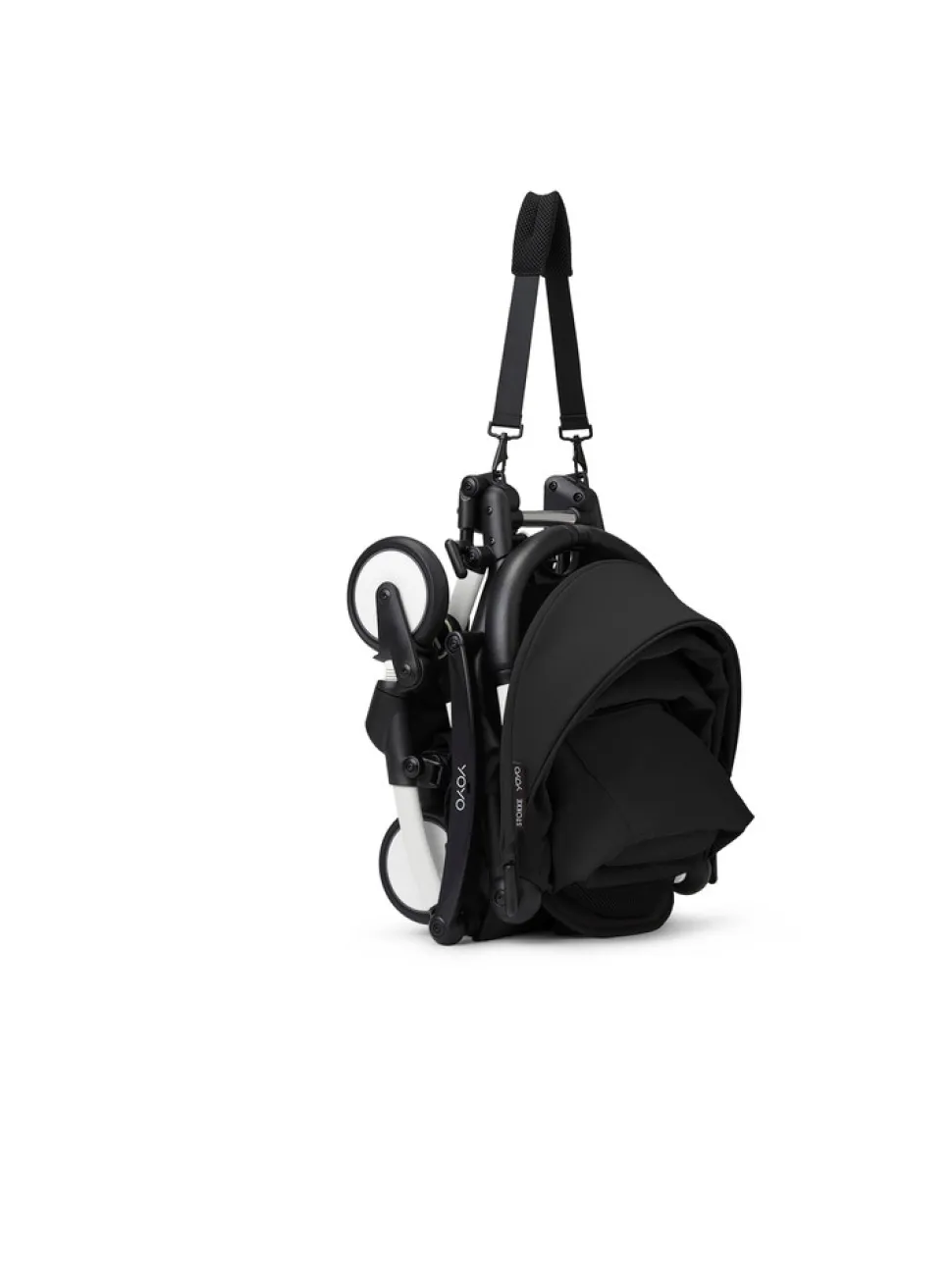 YOYO³ Klapvogn - sort på hvidt stel