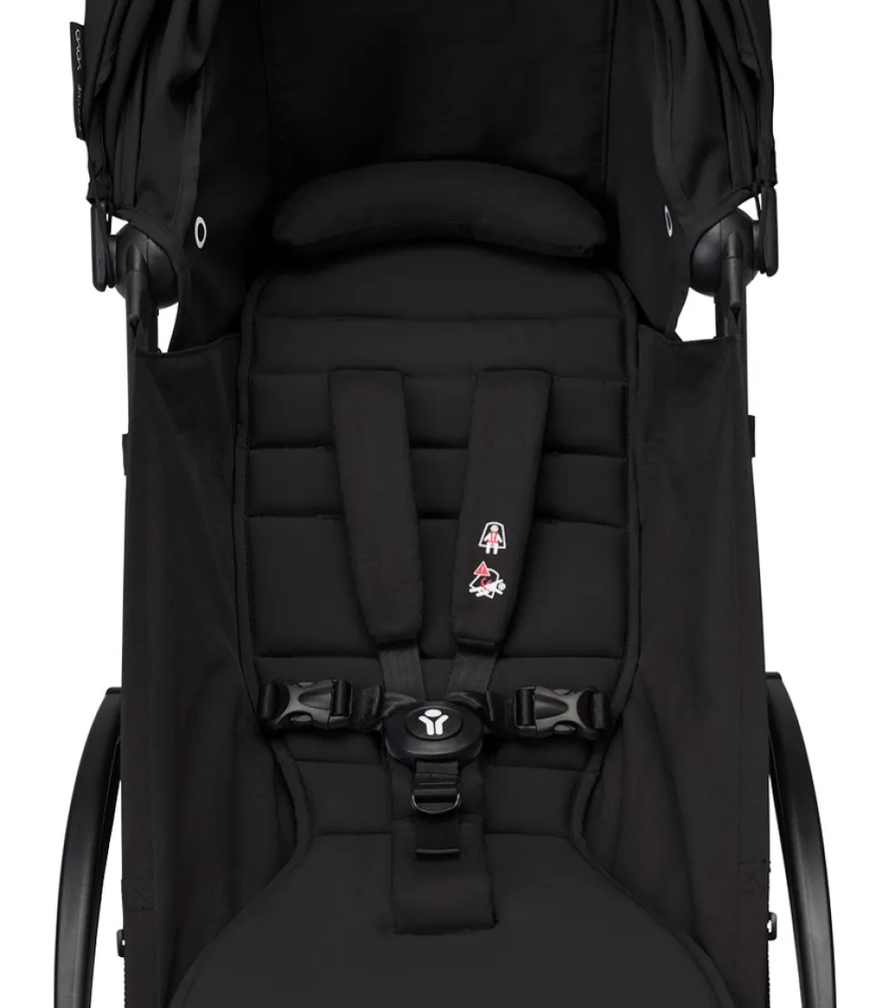 YOYO³ Klapvogn - sort på sort stel